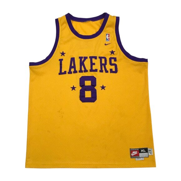 NIKE LA LOS ANGELES LAKERS KOBE BRYANT JERSEY XL MENS YELLOW